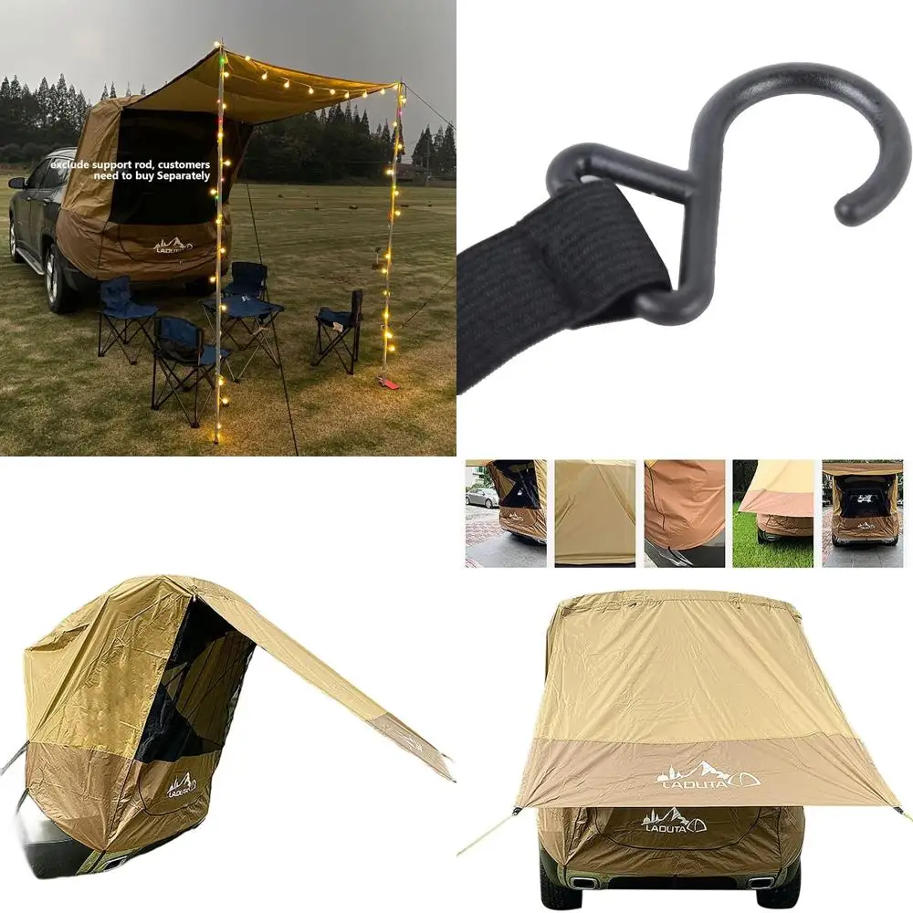 

Универсальная водонепроницаемая палатка на крышу автомобиля, укрытие для кемпинга на открытом воздухе, ветрозащитный тент для внедорожников и хэтчбеков