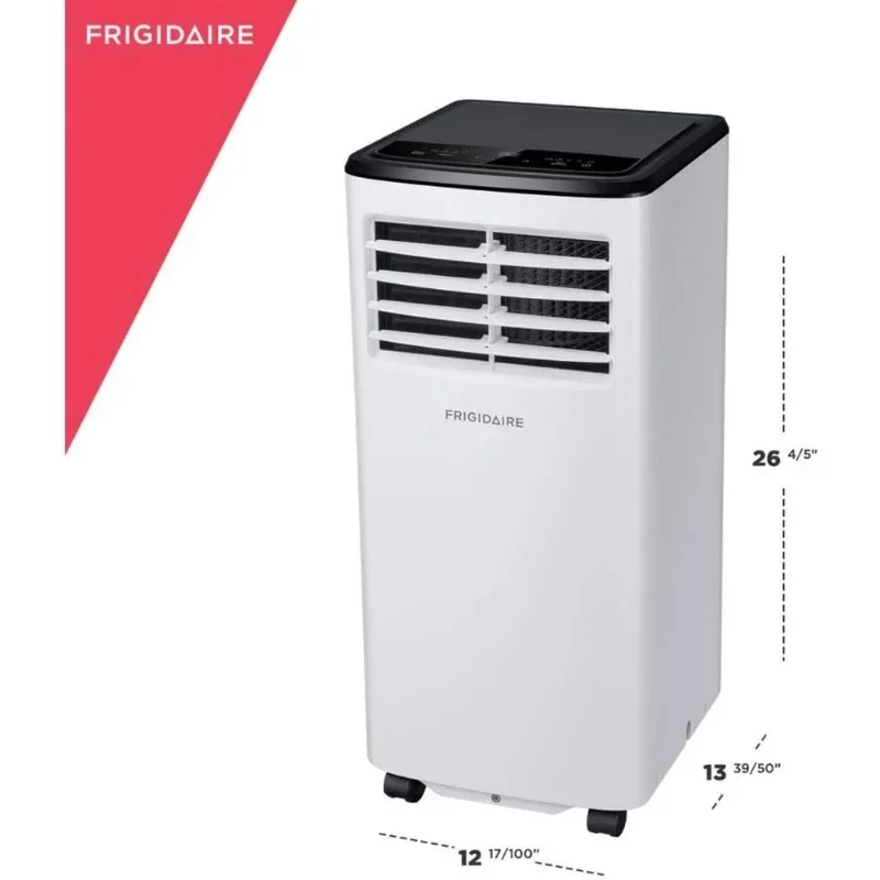 Frigidaire FHPC082AC1 Portable Room Air Conditioner, 8,000 BTU (ASHRAE)/5,500 BTU (DOE) with a Multi-Speed Fan,Dehumidifier Mode