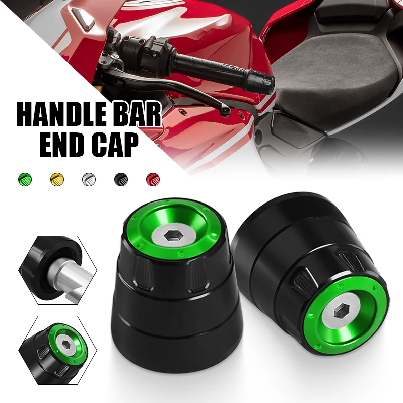 

7/8'' 22MM Universal Motorcycle Handlebar Grips Cap Handle Bar End Plugs For NINJA650 NINJA 1000 1000SX Ninja400 ninja 250 300