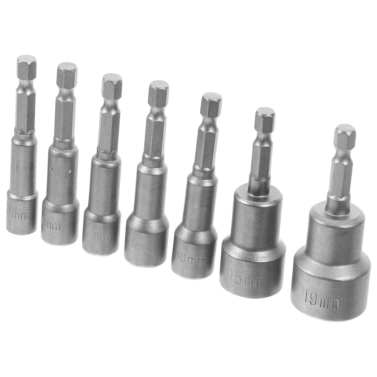 

1 set Bolt Extractor Set 6mm 19mm Carbon Steel Nut Driver Bits for Electric Screwdriver Drill Wrench Tool Assortment