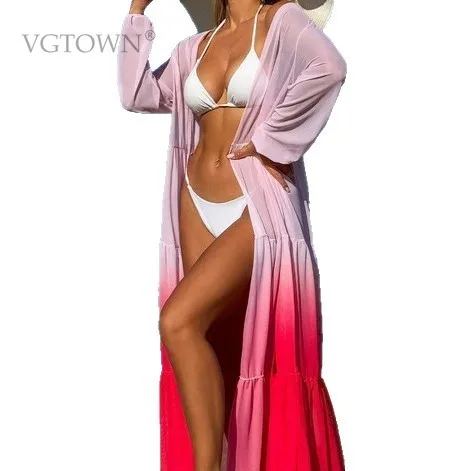 2026 Long Beach Dress Cover-Ups for Women Pareo de Plage Swimsuit Cover up Beach Sarongs Swimwear Kaftan Beachwear