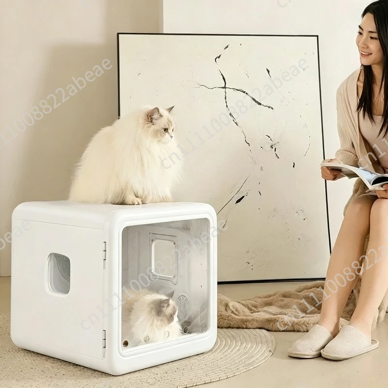Pet Drying Box for Cats and Dogs, Household Hair Dryer with Silent System, Bath Blower for Small Pets