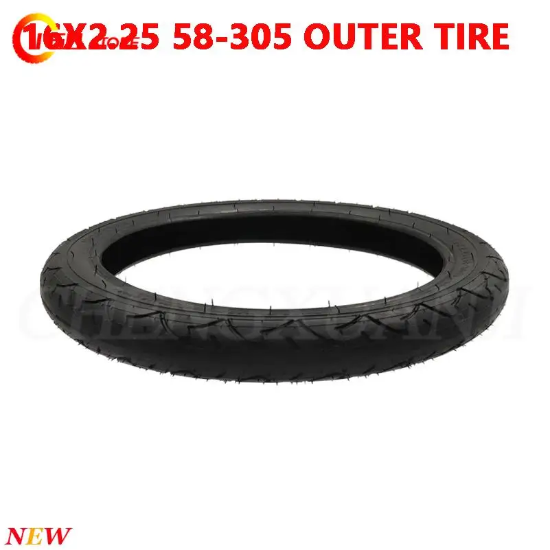 高品質電動自転車用アウタータイヤ-16x225-58-305-自転車、16インチ自転車タイヤに適しています