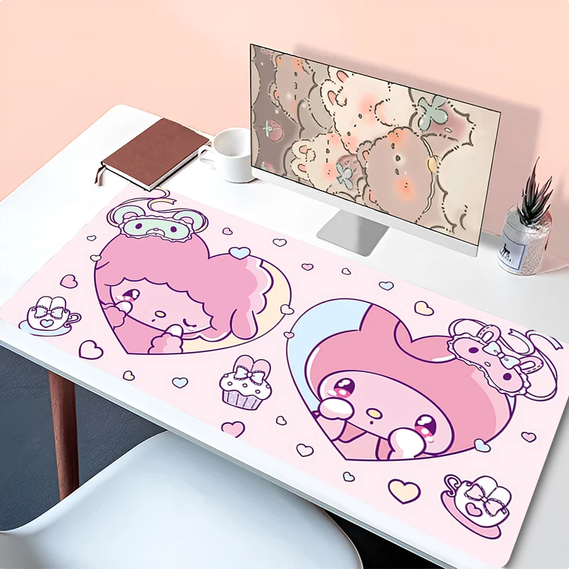 

Очаровательный коврик для мыши, милый игровой коврик для девочек, нескользящая мягкая поверхность, коврик для клавиатуры My M-melody, коврик для мыши для ПК, для офиса и дома