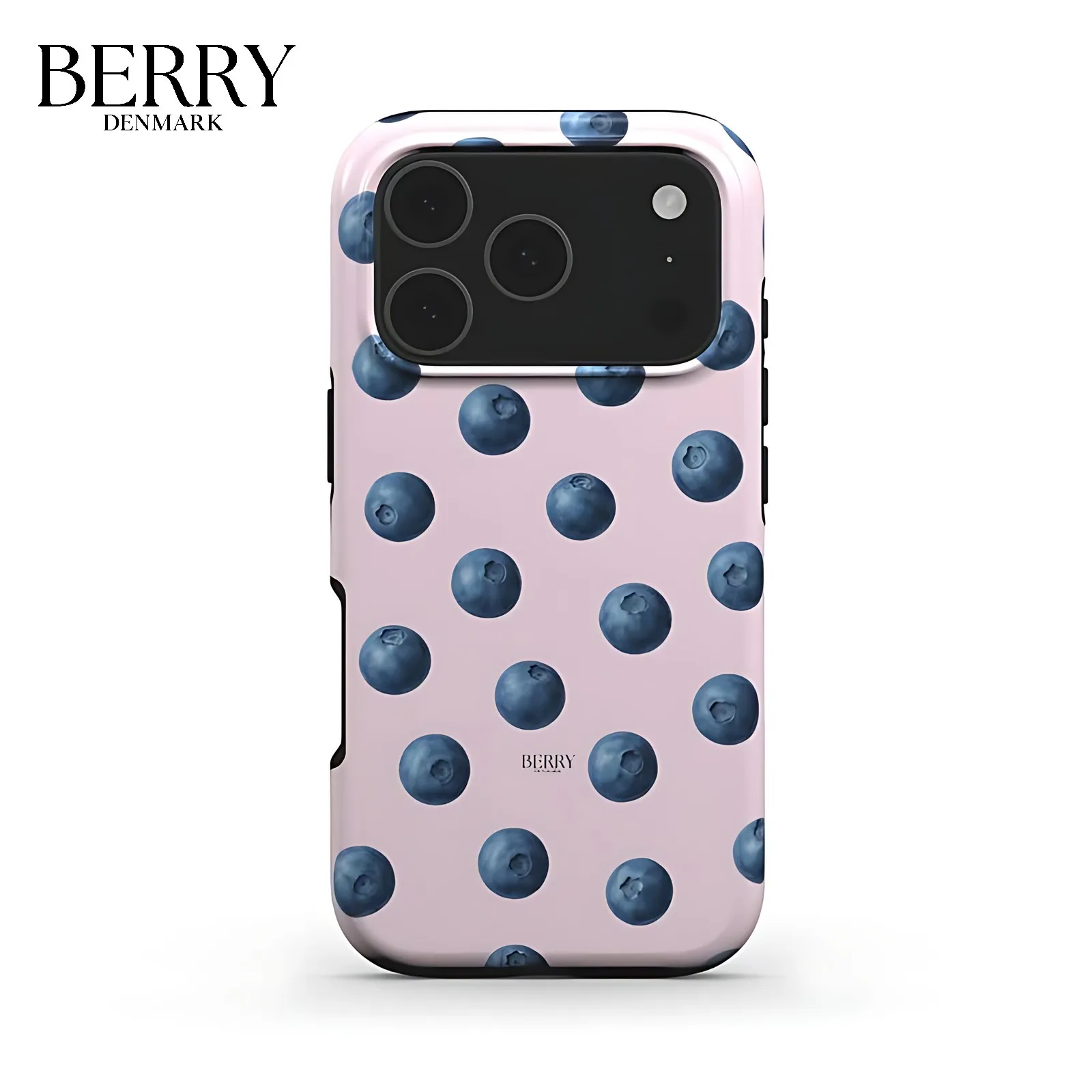 Pink Blueberry BERRY Phone Case for Samsung Galaxy S20 S23 S24 S25 S26 FE Plus Ultra Edge 4G 5G Double-layer Back Cover