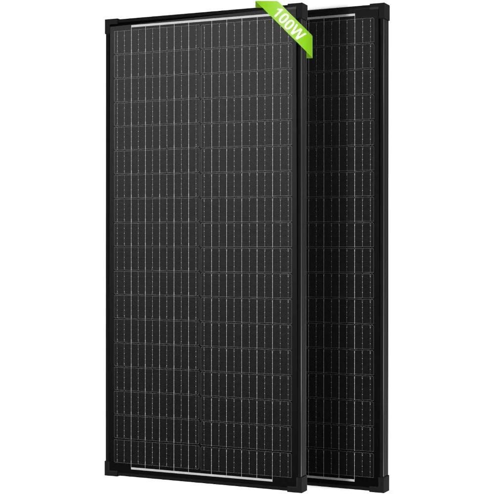 High Efficiency Monocrystalline Solar Panels, 100 Watt, 12V, 24V, 12BB Solar Cells