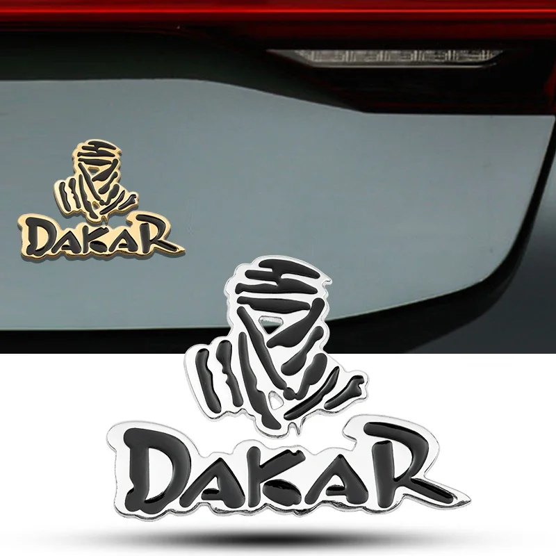 Pegatinas de diseño de emblema de Metal 3D para coche, calcomanías de cola Suv para Bmw Audi Accord Outlander Cadillac Volvo Dakar, insignia de carreras de rally