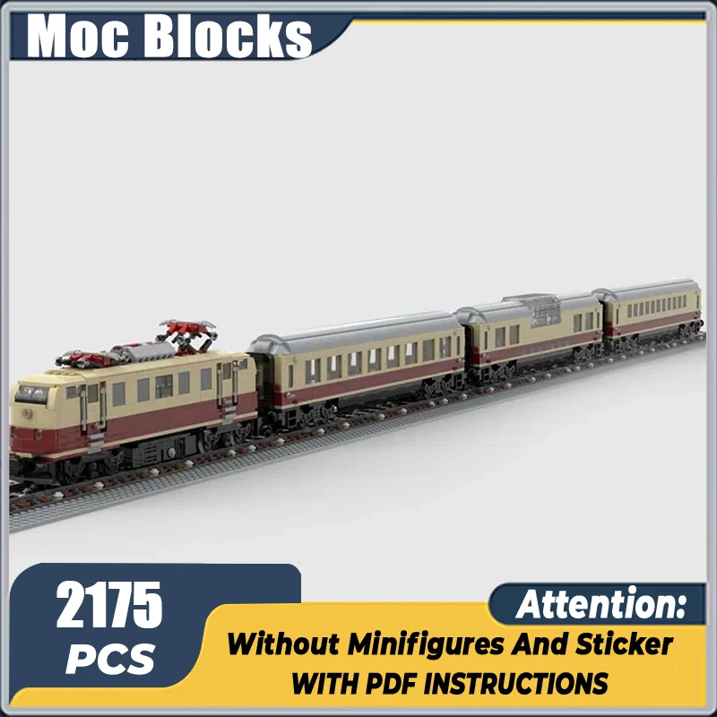 Technical Moc Bricks City Car Model Rheingold Express Train Modular Building Blocks Gifts Toys For Children DIY Sets Assembling