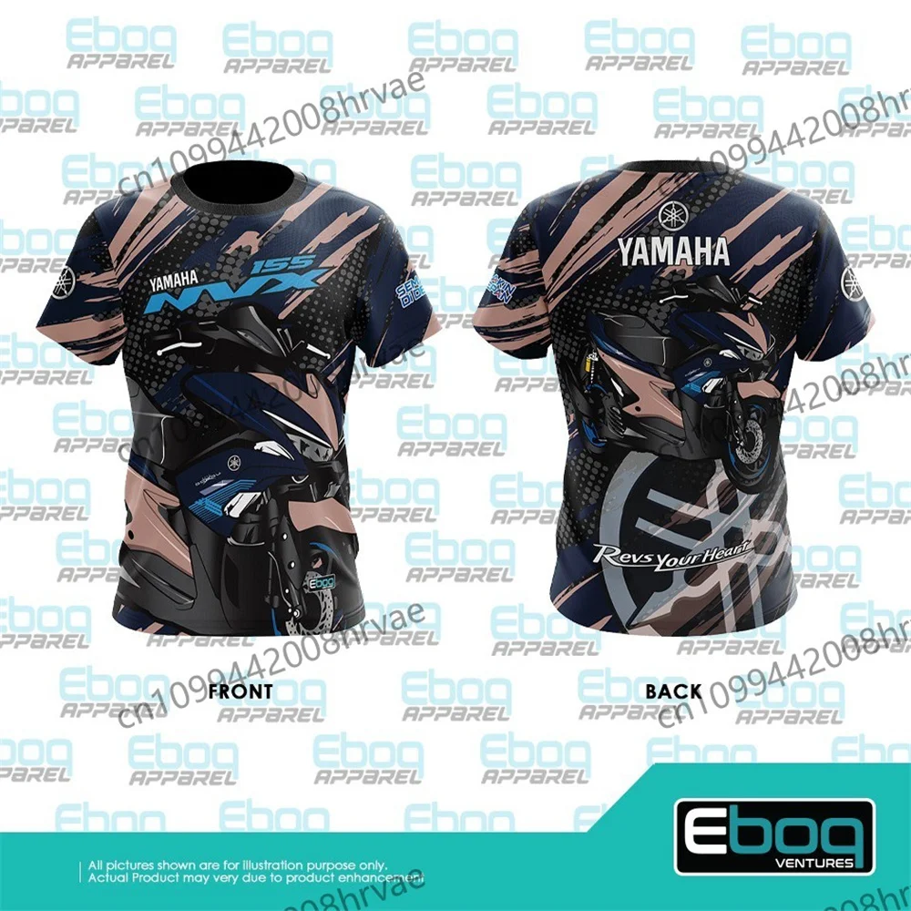 Yamaha Racing-Camiseta de verano para hombre, ropa deportiva ligera de manga corta de secado rápido para motociclismo