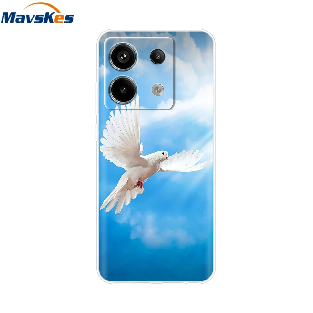 For Xiaomi Redmi Note 13 Pro 5G Case Cute Love Heart Silicon Soft Phone Cover For Redmi Note 13 5G Coque Redmi Note13 Case Clear