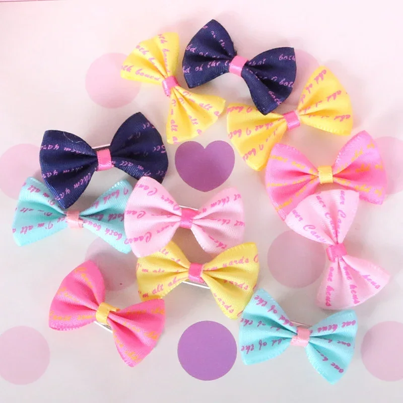 Sweet Bowknot Dog Hair Clip Bows Luxury Pet Grooming Products Cute Yorkie Puppy Topknot Cystal Bows Puppy Hair Bows Dog Stuff