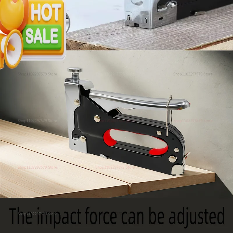 Heavy Duty 3-in-1 Multifunctional Stapler Nail Gun Kit 600Pcs for Upholstery Woodworking Carpentry and Home Repair