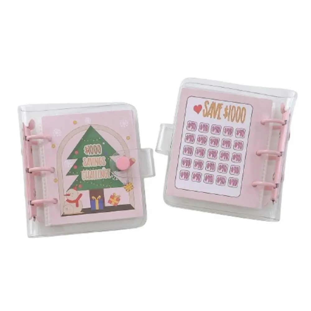 

Creative Christmas Money Saving Binder Cash Envelopes Colorful Mini Christmas Budget Binder Waterproof $1000