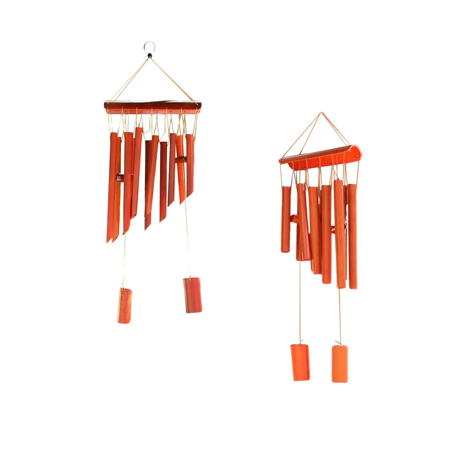 Bamboo Wind Chime Hanging with Natural Sounds Pendant Modern Wall Hanging Crafts Wind Bell for Garden Porch Outdoor Room Indoor