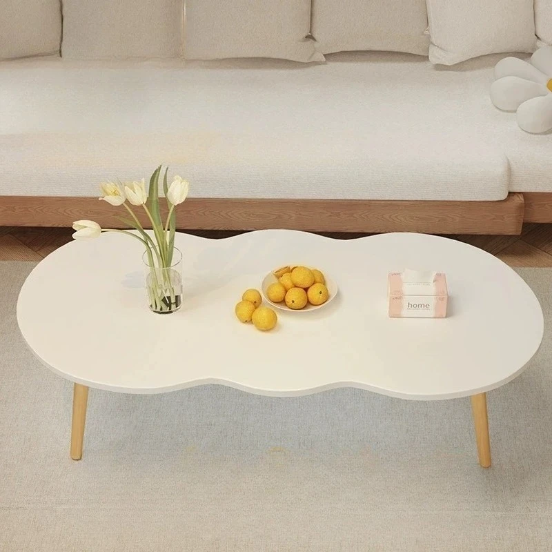 Tea table, living room, small household, tea table, modern sofa, small table, balcony, leisure small round table image 2
