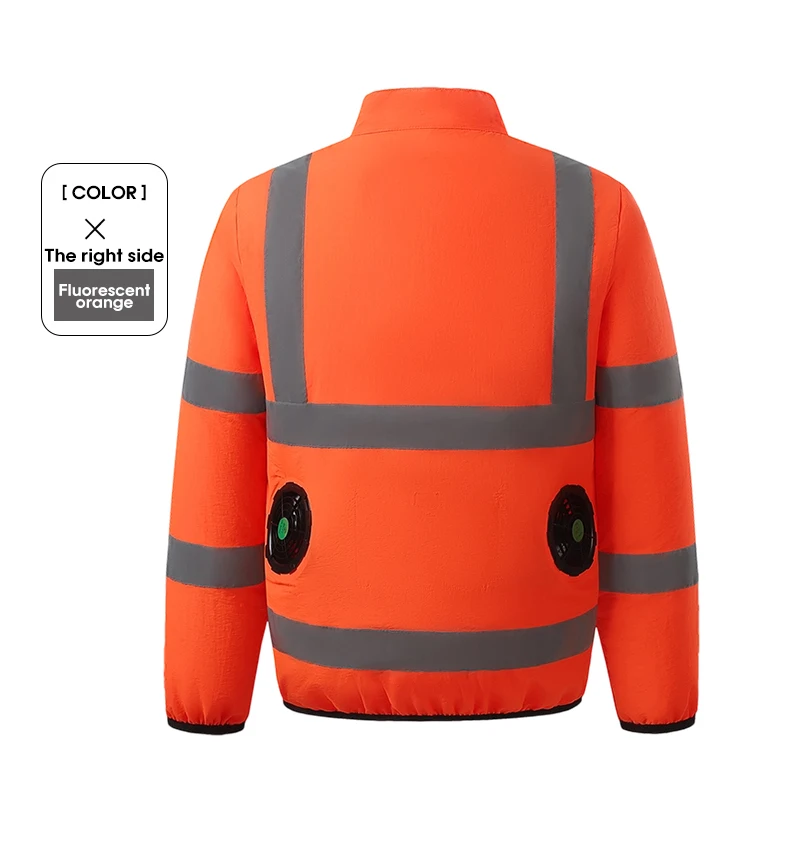 2026 Sommer Kühlende Baustellen-Arbeitsjacke für den Außenbereich mit Lüfter gegen Hitzeschlag – Klimatisierter Mantel, locker und lässig – Detail 9