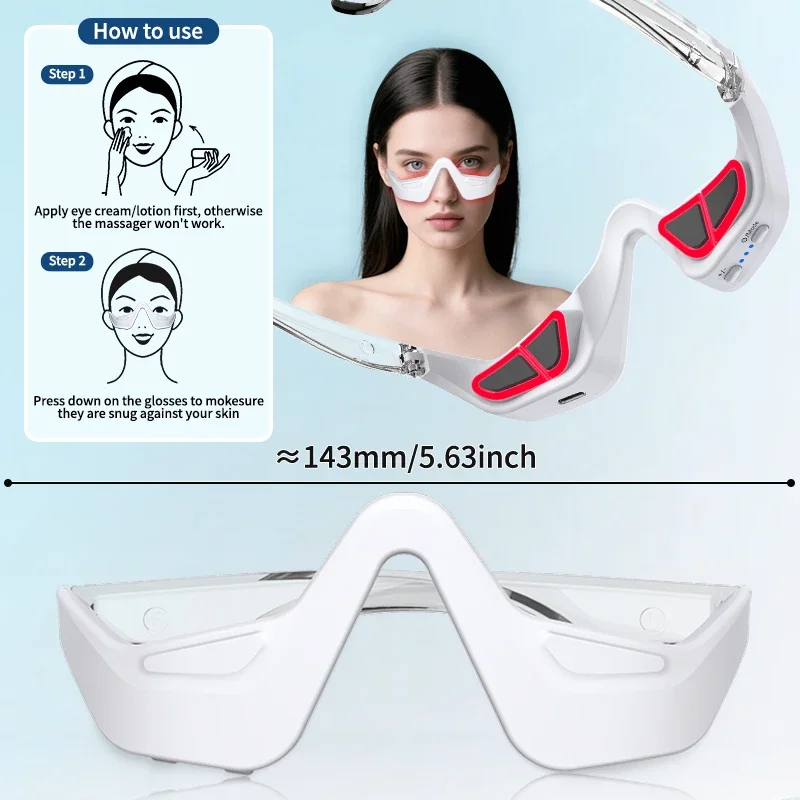 

3D Beauty Eye Massager Eyes Relax Massager Fatigue Relief Lighten Dark Circles Smooth Eye Fine Line Beauty Eye Care Gift