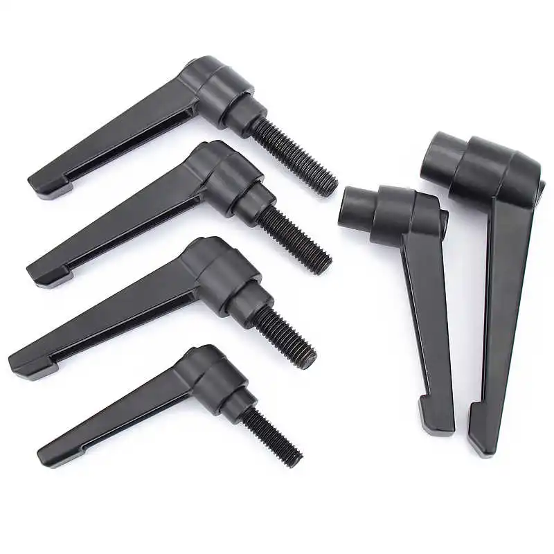 1piece M4 M5 M6 M8 M10 Clamping Lever Machinery L shape Adjustable Handle Locking External Male Thread Knob Bolt Screw