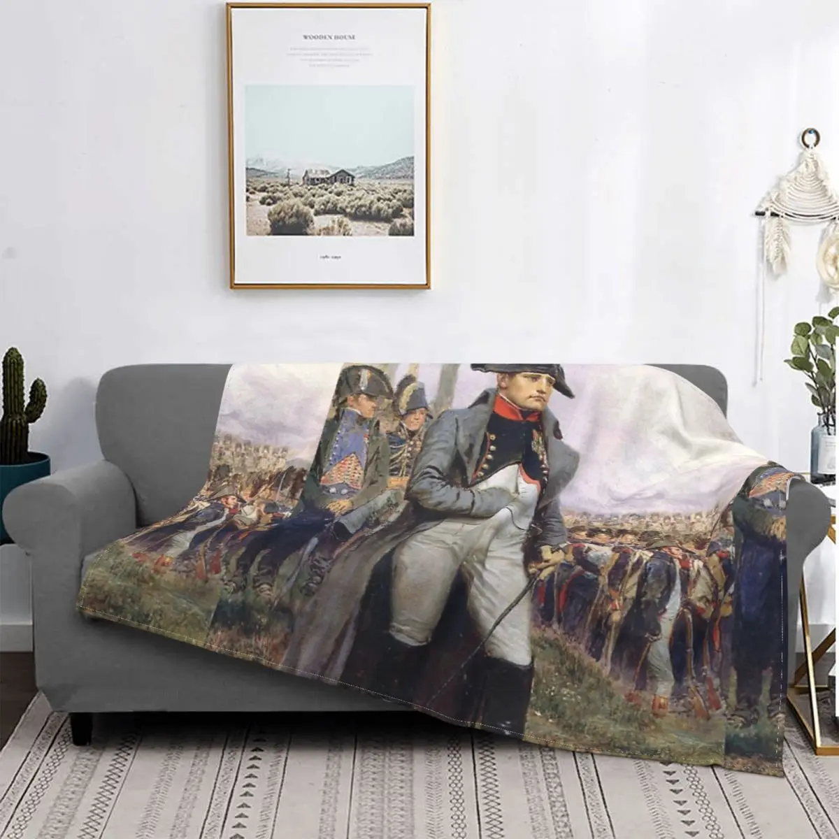 Napoleon ppm Anime Plush Muslin Blanket, Couvre-lit, Plaid, Lea, Summer BedChat, Rentilé dans son colonel