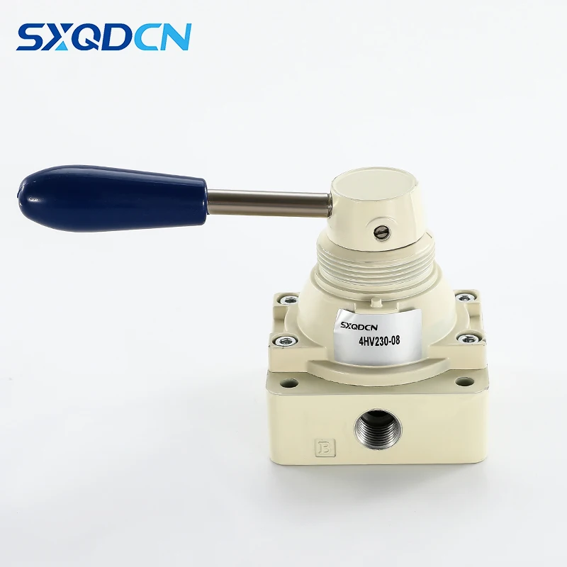 Válvula rotativa manual de empuje manual neumática fácil de usar 4HV230-08
