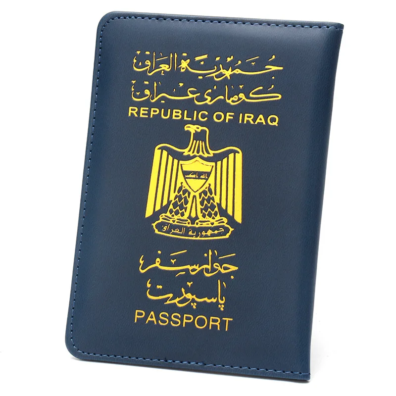 Irak Paspoorthouder Mode Paspoorthoes Portemonnee Vlucht Ticket Clip Reisdocument Organizer Cover voor paspoorten