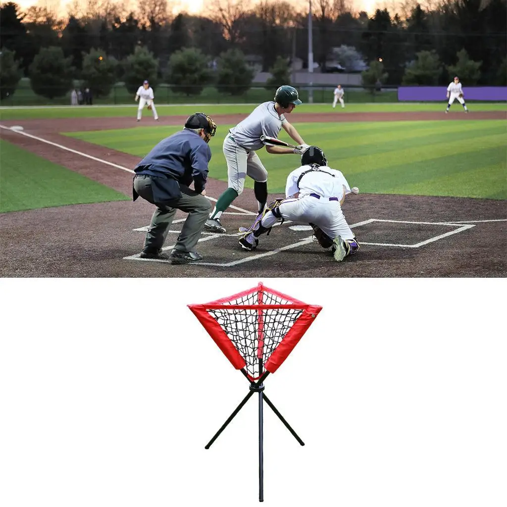 Baseball/Softball Ball Caddy Stand Hold Baseballs Or Softballs for Pitching and Batting Training, Portable & Foldable