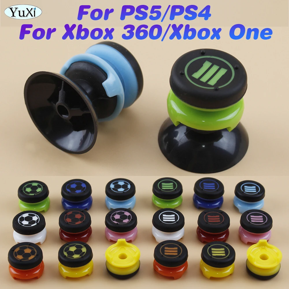 

1Pcs Silicone Analog Thumbstick Grip Cap For Xbox One 360 For PS4 PlayStation 5 Controller Higher Stick Button Cover Part