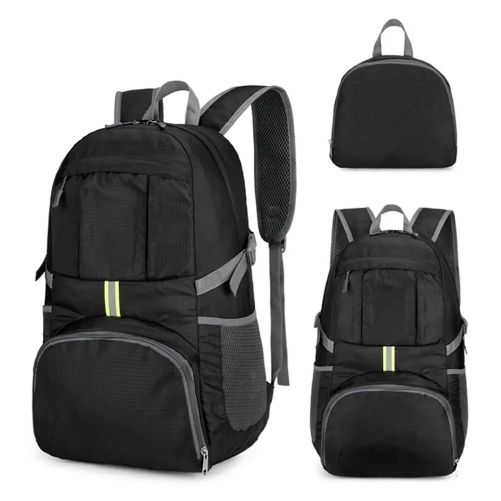 

Сплошной цвет спортивный складной рюкзак легкий уличный походный рюкзак большой емкости водонепроницаемый рюкзак для езды на велосипеде