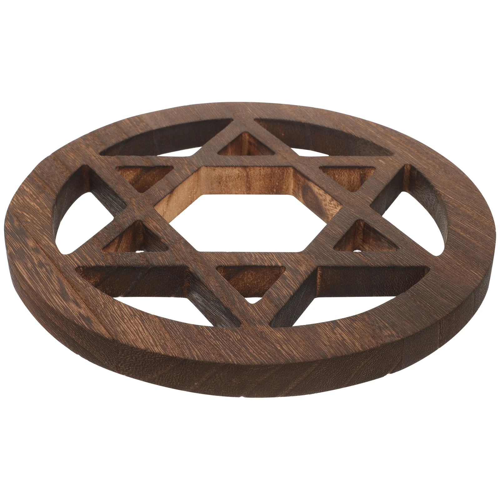 Wooden Altar Ornament Rustic Altar Tile Wall Decoration Home Decor Wood Carving Decor Flower of Life