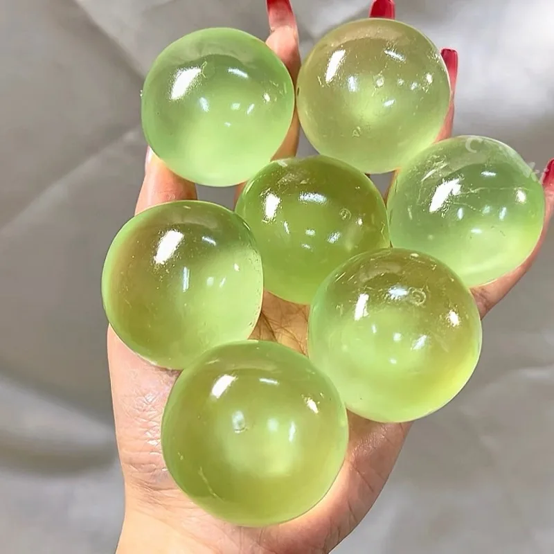 New Blue Maltose Squishy Toy Cute Mochi Stress Squeeze Toys Soft Simulated Bule Transparent Ball Quick-rebound Decompression