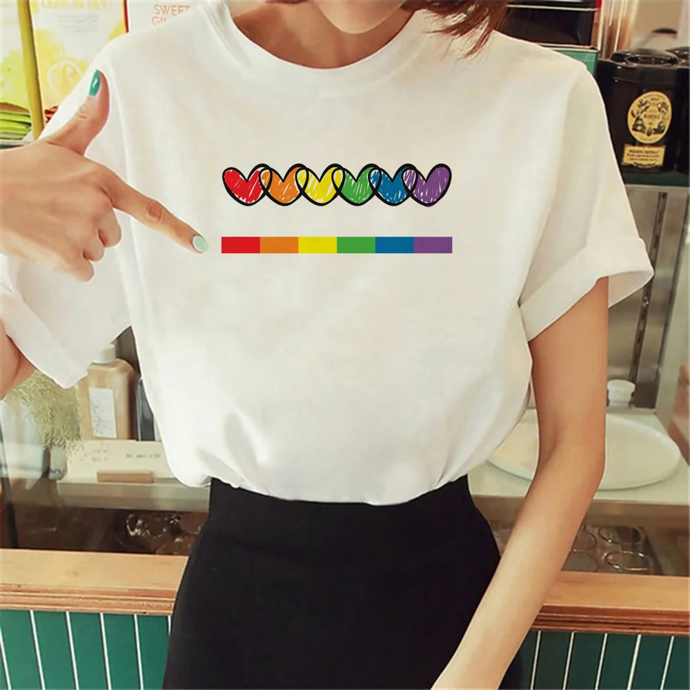 

Футболка Pride, женская дизайнерская футболка, женская одежда в стиле японского манга Харадзюку