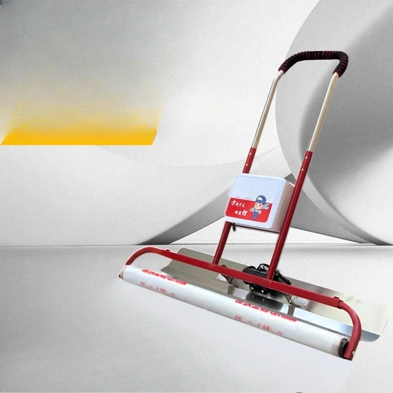Concrete lithium battery scraping ruler cement mortar pavement flattening floor heating backfilling to remove footprints