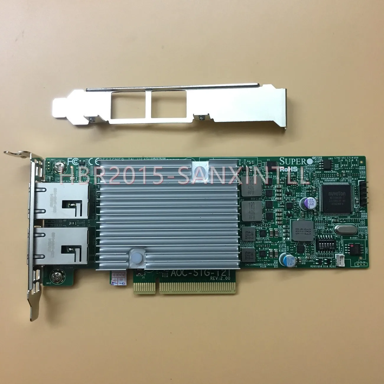 محول Supermicro AOC-STG-i2T REV 2.0 ثنائي المنفذ 10 جيجابت إيثرنت PCI-E NIC #2