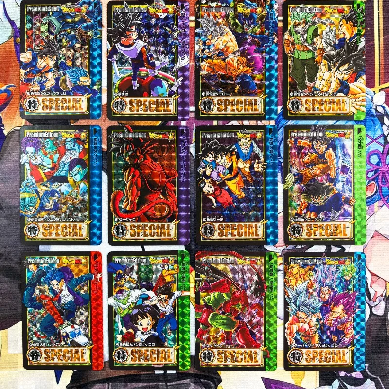 

Dragon Ball Super Anime Game Accessories DIY Title Page PE Limited Refractive Laser Flash Card 24 All Boy Toys Birthday Gift
