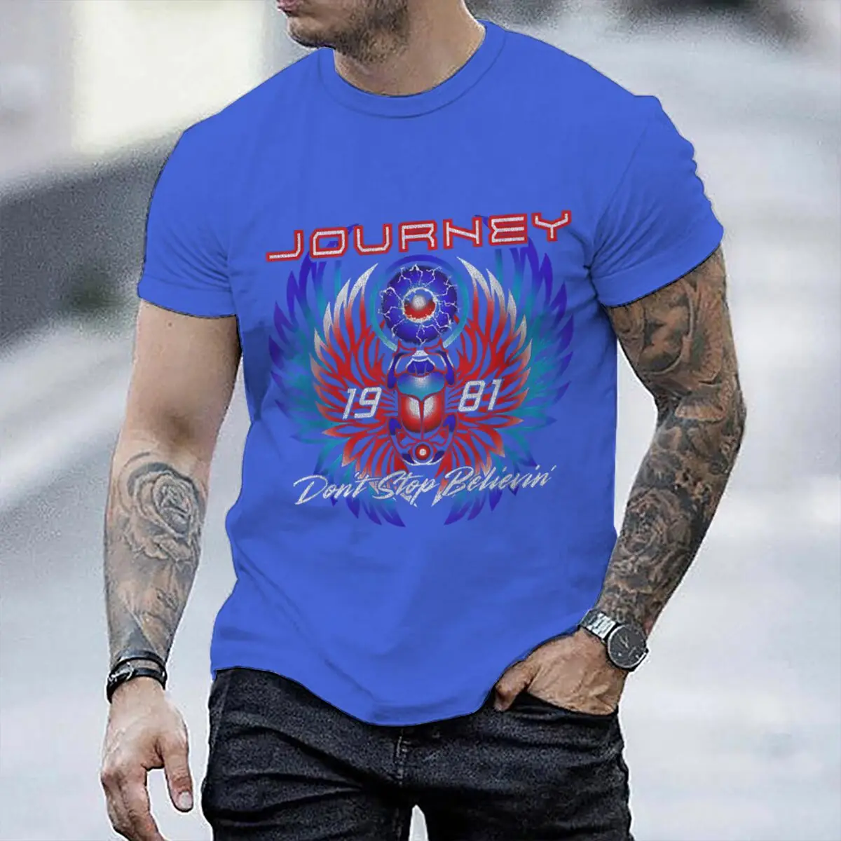 Vintage 1981 T-Shirt Men Women Retro Rock Band Tee Male Fashion Short Sleeve Shirt Fan Art Gift Tshirts