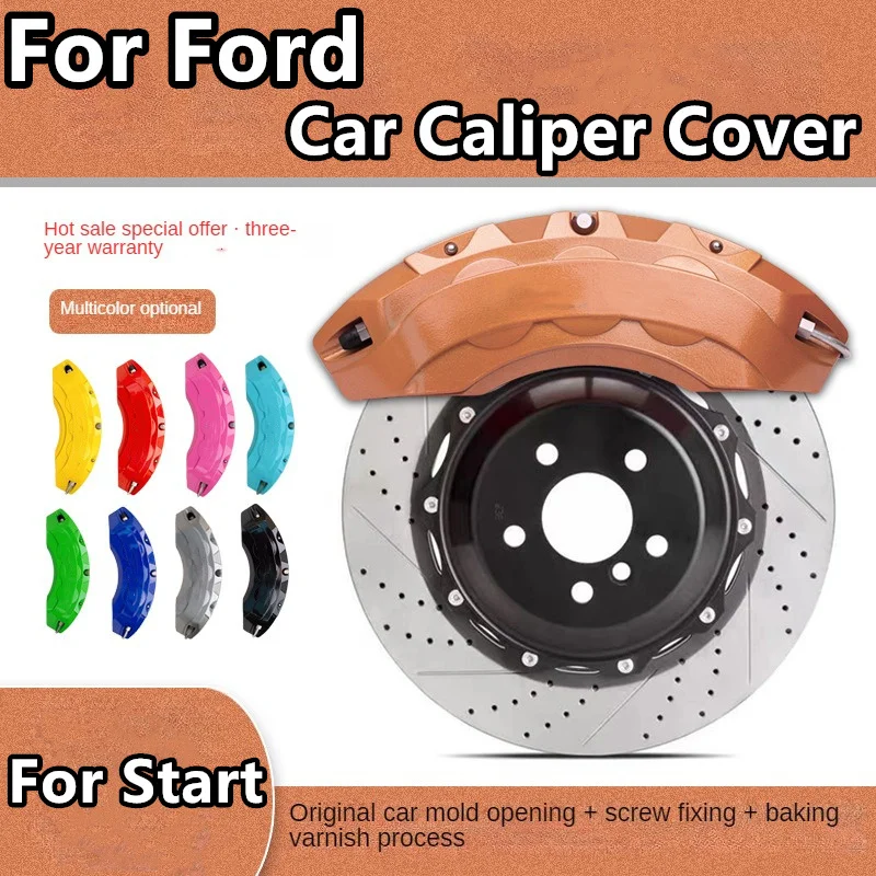 

For Ford Start Brake Caliper Cover Aluminum Alloy Front Rear Wheel Modification Kit