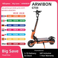 ARWIBON GT08 Electric Scooter For Adult 5600W Motor 60V 27AH E-Scooter 11 Inch Vacuum Off-Road Tires Off-Road Escooter