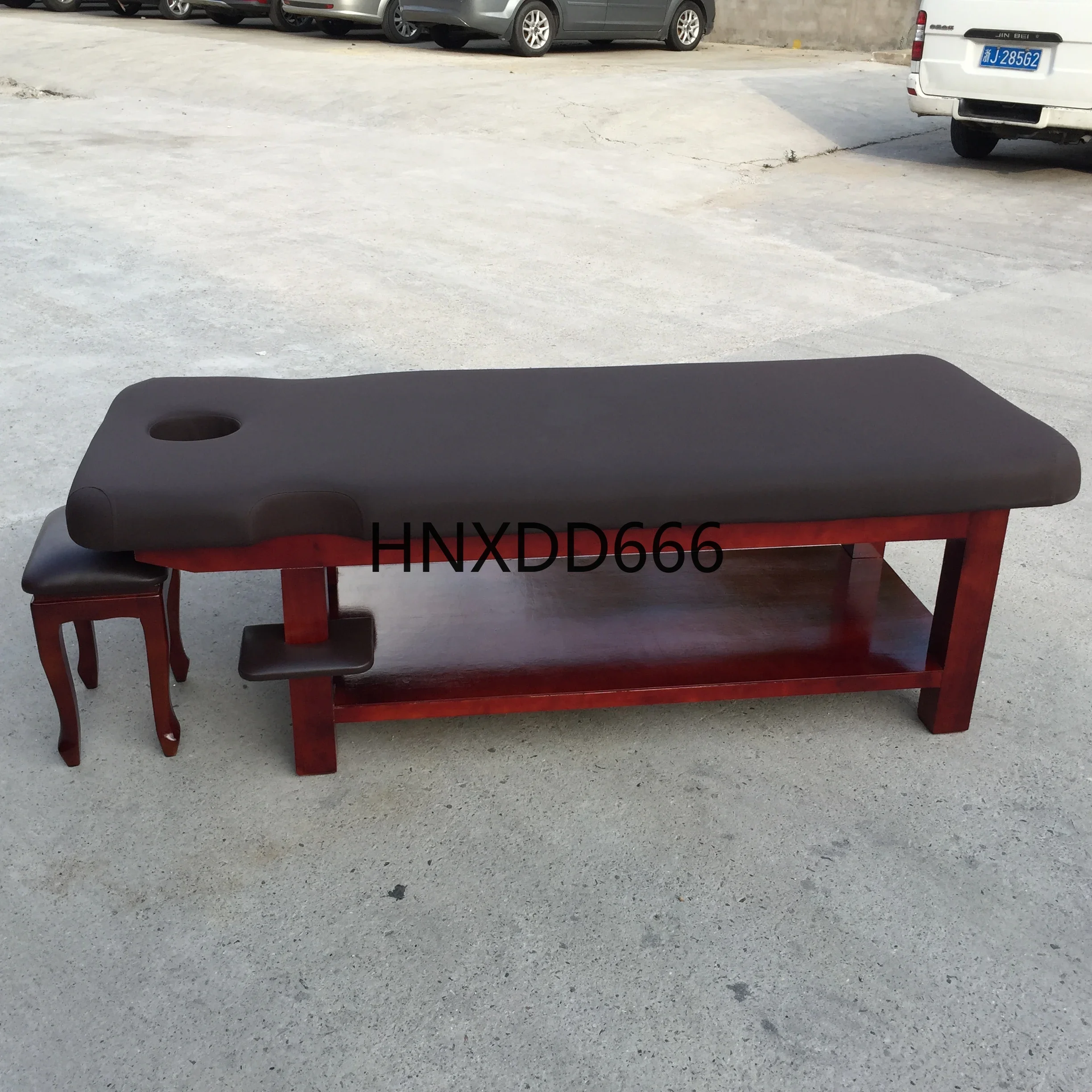 Solid wood integral massage bed beauty massage bed