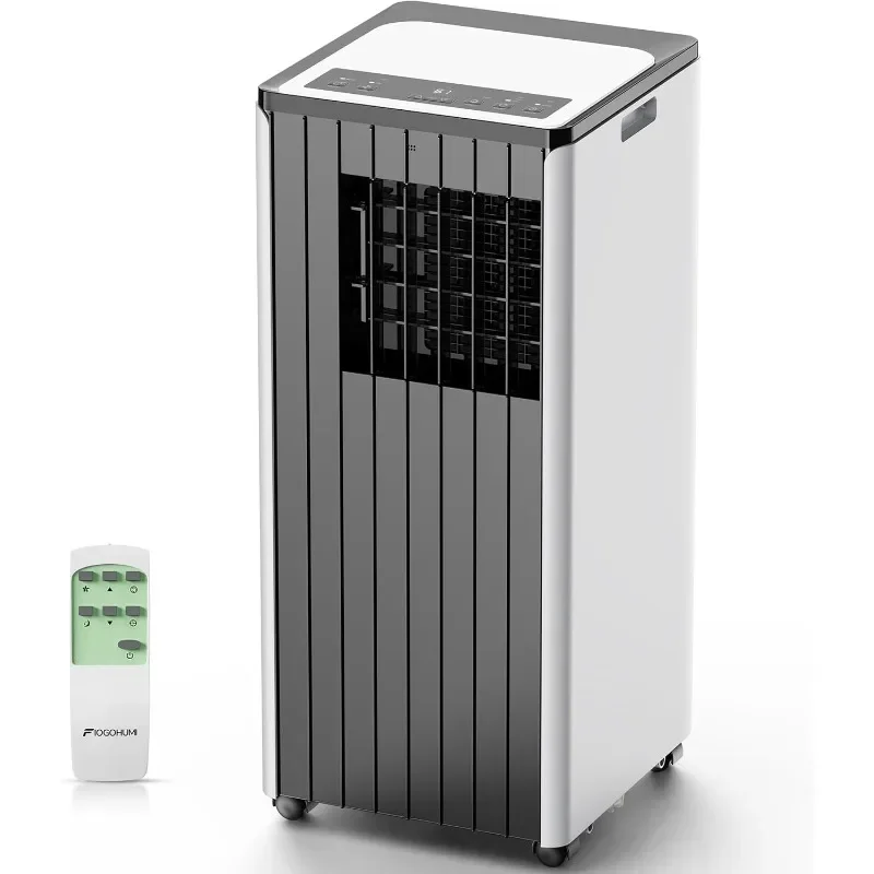 

FIOGOHUMI Portable Air Conditioner Built-in Dehumidification Fan Mode with Timer and Remote Window Mount Kit