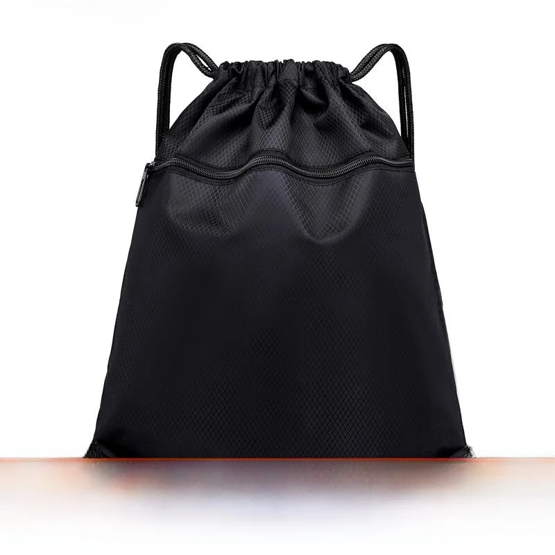 Waterproof Outdoor Travel Sports Backpack Drawstring Durable Nylon Bag Unisex Lightweight Foldable Shoulder Bag for Youth