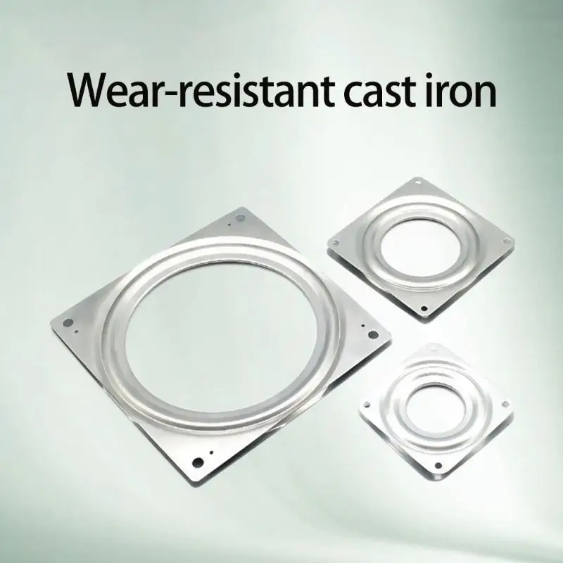 652F Square Turntable Stool Swivels Plate Heavy Duty Swivels Turntable Plate
