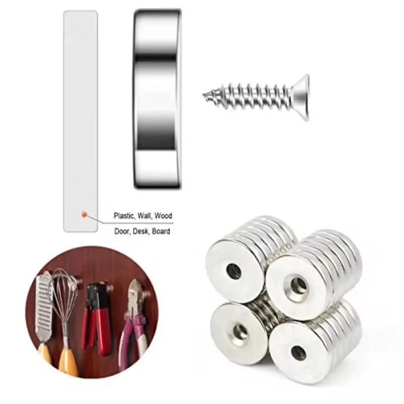 New Strong Magnets Countersunk Round NdFeB Powerful Rare Earth Permanent Neodymium Magnet Fridge Magnets For DIY