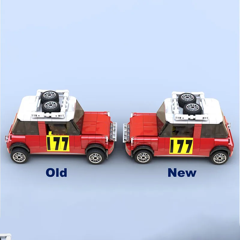 Moc Bausteine Modulare MINI Cooper S Speed Champions Auto Modell Technologie Blöcke Weihnachten DIY Spielzeug Bau Geschenke