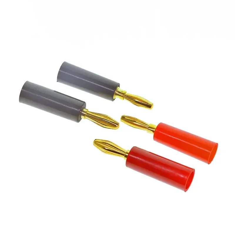 ذكر 4 مللي متر موصلات قابس الموز لمكبر الصوت كابل ملزمة المشاركات