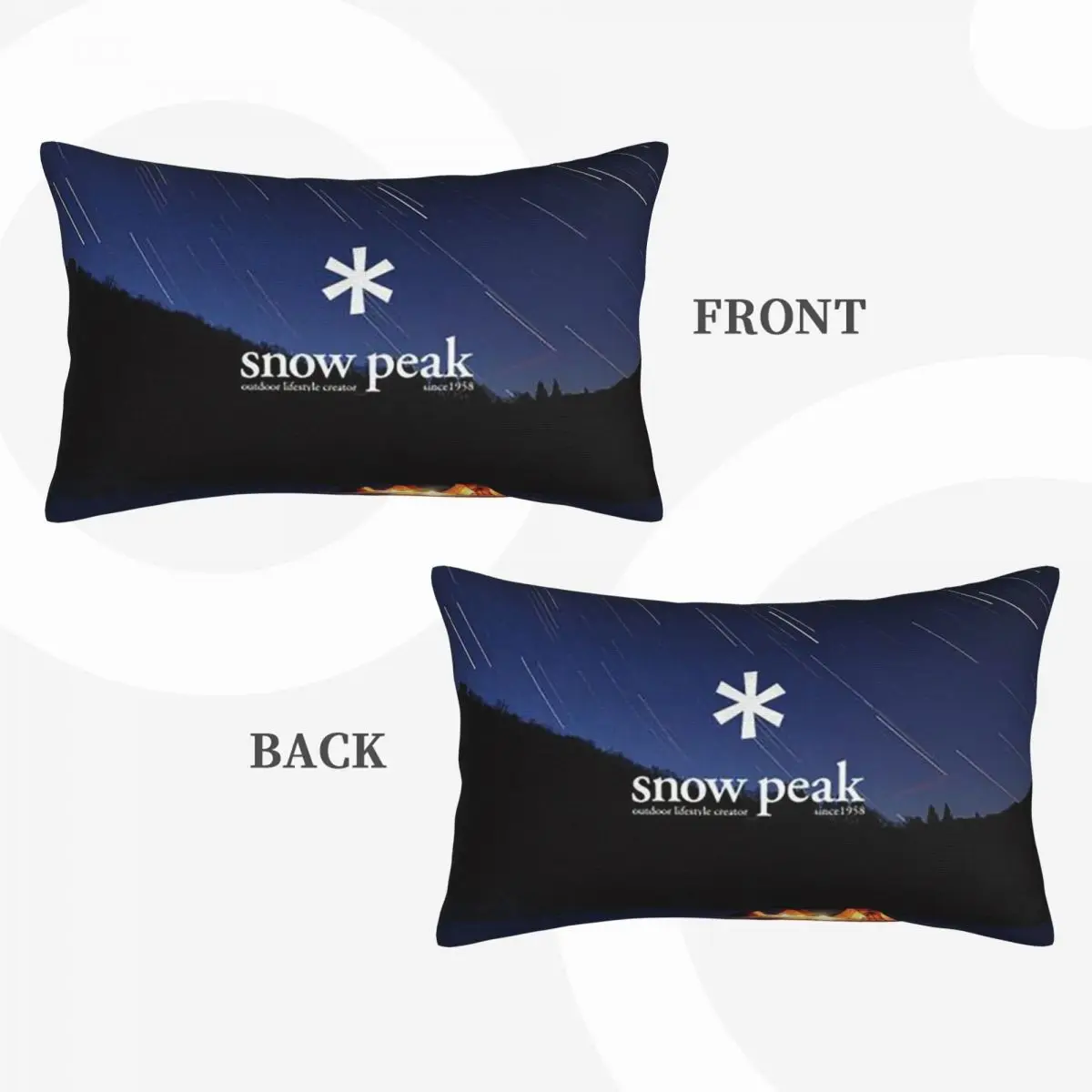 L-Luxurious S-snow P-peak Rectangle Pillowcase Cushion Cover Decor Bedroom Bed Home Comfort Throw Pillow