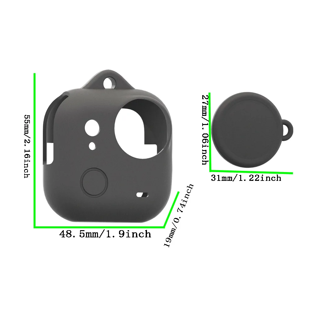 for Insta360 Go Ultra Camera Body Protection Case and Lens Protection Cover Silicone Black White Red