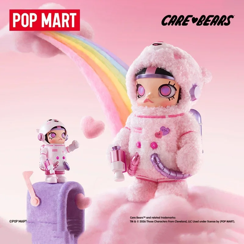 

Коллекционная фигурка POPMART MEGA SPACE MOLLY 400% + 100% SWEET MESSAGES BEAR, серия Blind Box, игрушка, аниме-фигурка, украшение для рабочего стола