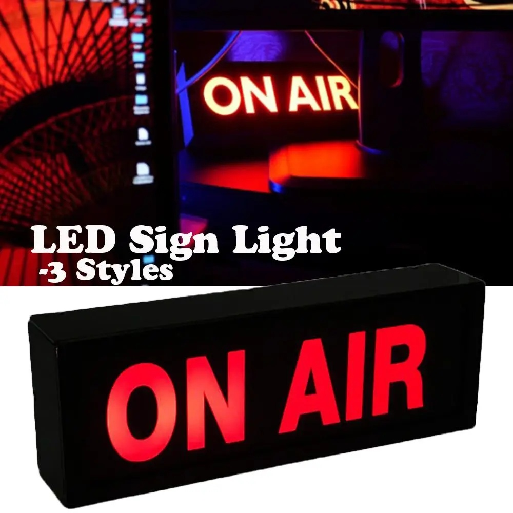 New for Bar Studio On Air Light Box LED Sign Light Remote Control Recording Sign