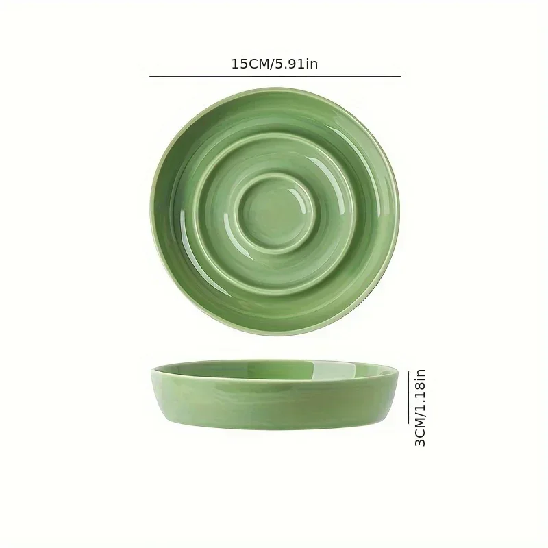 Novo Tigela de comida lenta de cerâmica para gatos, tigela anti-asfixia para comida de cachorro pequeno, fornecimento para animais de estimação