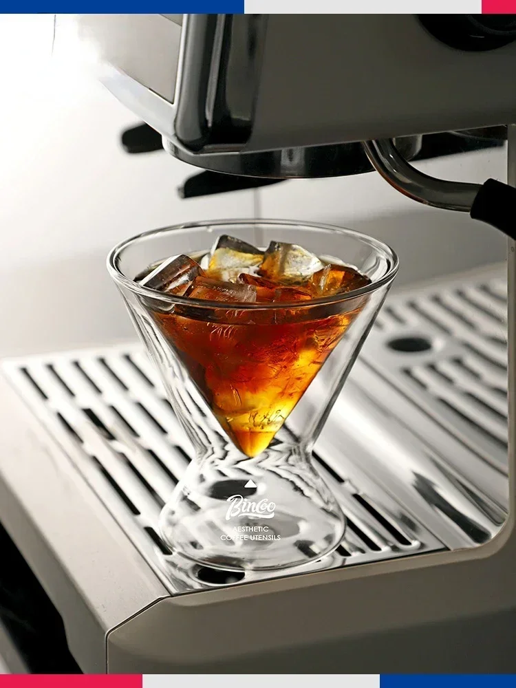 

Hot SalesDouble Glass Coffee Mug Cafe Iced American Latte DIRTY Whiskey Specialty Drink Cup
